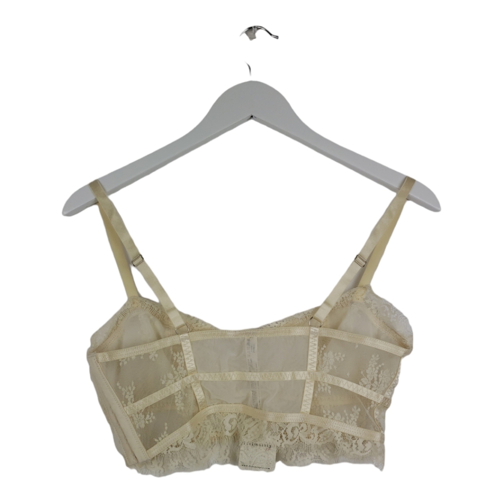 Free People NWT Layer in Floral Lace Bustier in Ivory Size Small Retail $48 - Picture 3 of 13
